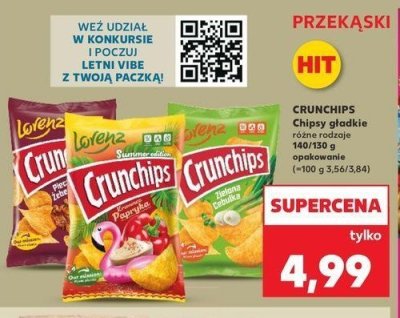 Chipsy kremowa papryka Crunchips promocja