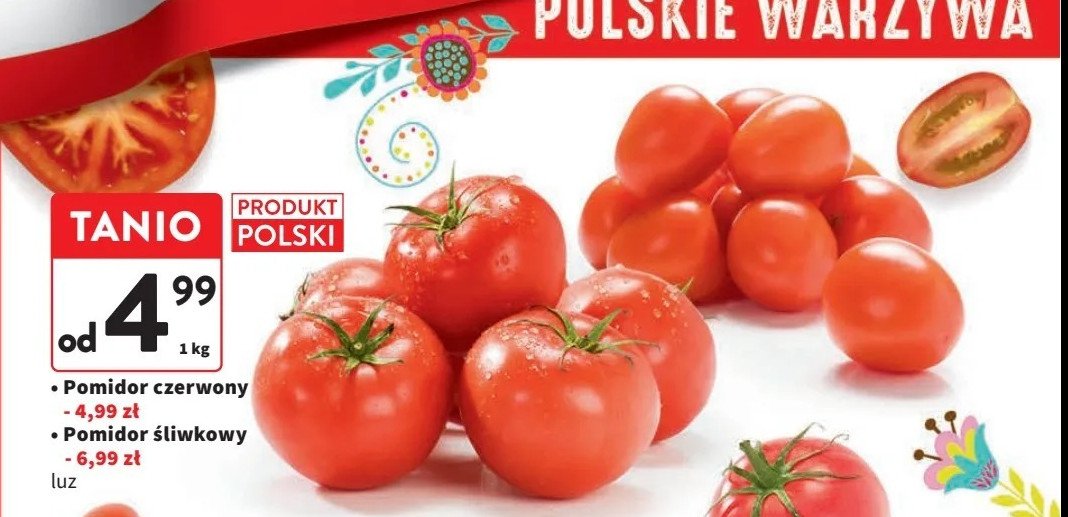 Pomidory czerwone polska promocja