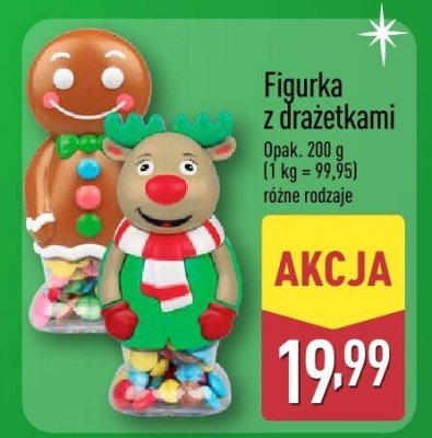 Figurka z drażetkami różne rodzaje promocja w Aldi