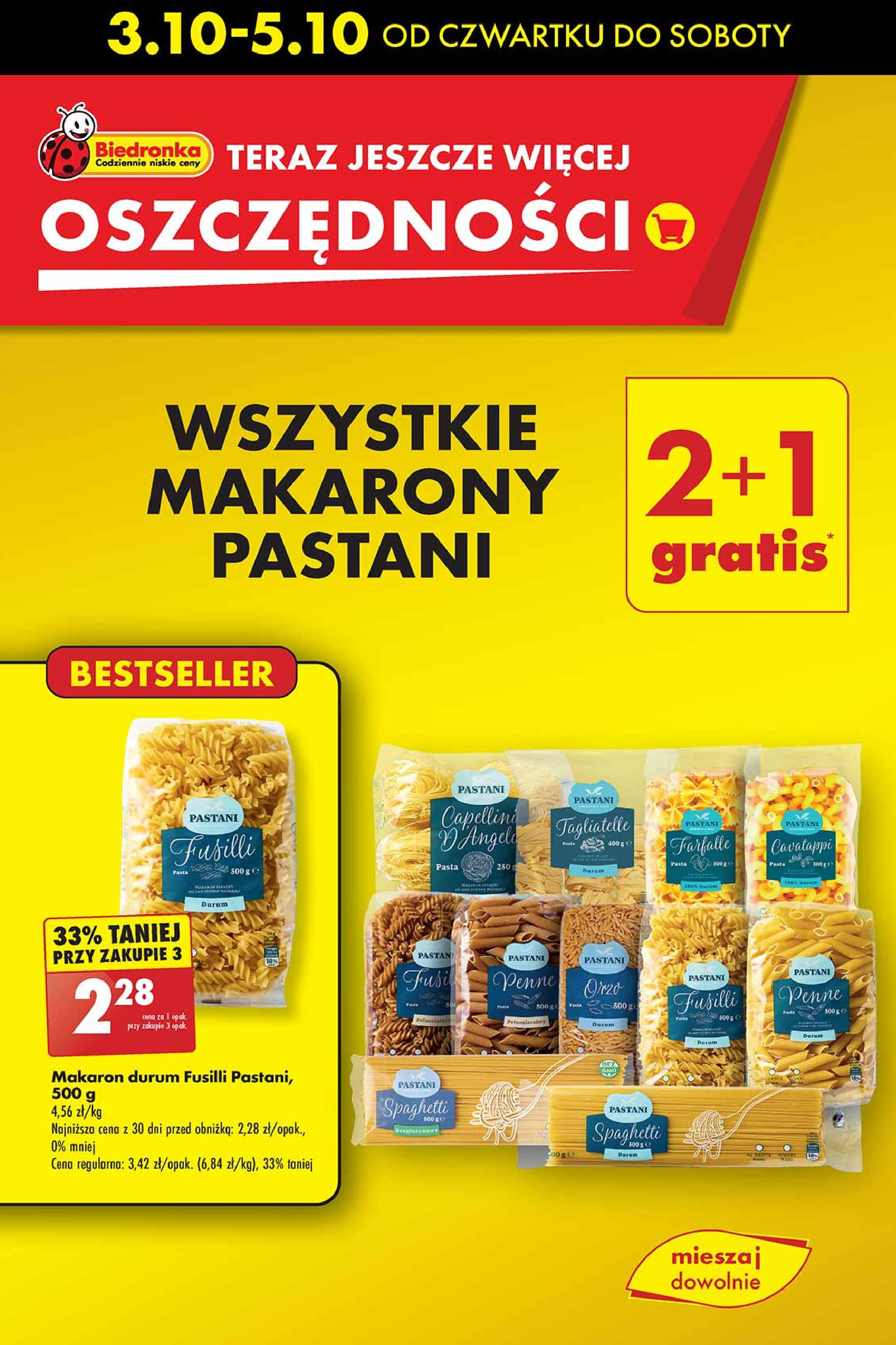 Makaron świderki Pastani promocja