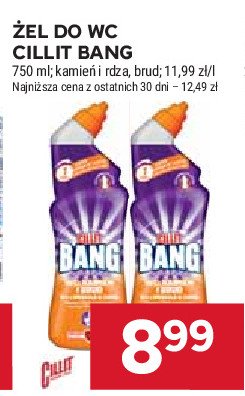 Spray do czyszczenia Cillit bang kamień i rdza promocja