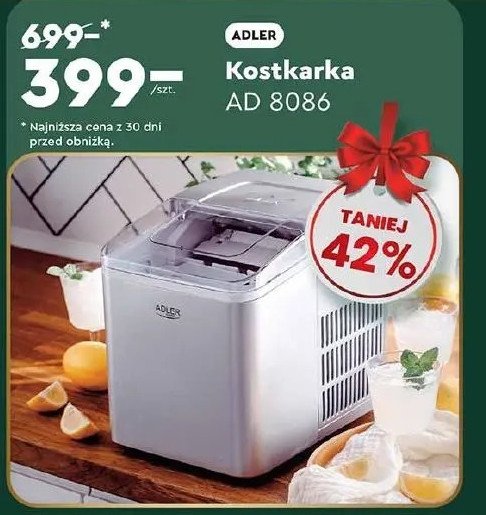 Kostkarka do lodu ad8086 Adler promocja w Biedronka