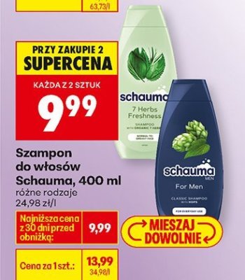 Szampon do włosów, 400 ml promocja w Biedronka