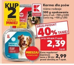 Karma dla spa z warzywami i wo艂owin膮 K-classic promocja
