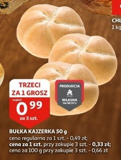 Bułka kajzerka Auchan promocja