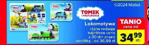 Lokomotywa podstawowa tomek i przyjaciele Mattel promocja