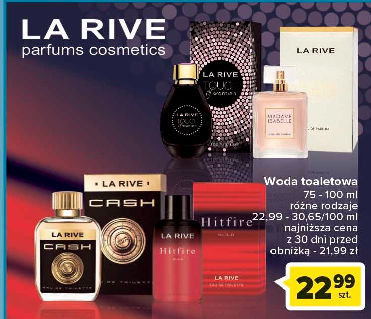 Woda toaletowa La rive touch of woman promocja