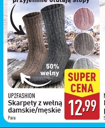 Skarpety z wełną damskie rozm. 37/38-45/46 Up2fashion promocja w Aldi