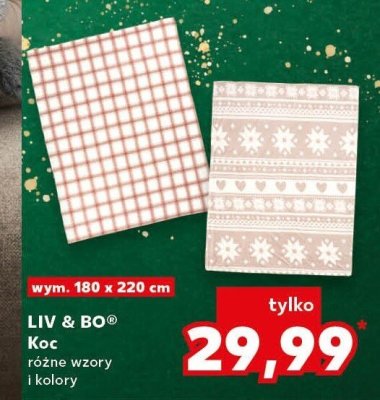 Koc 180x220 cm promocja w Kaufland