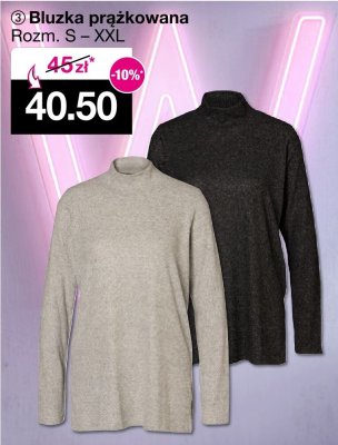 Bluzka prążkowana damska Rozm. S – XXL promocja w Woolworth