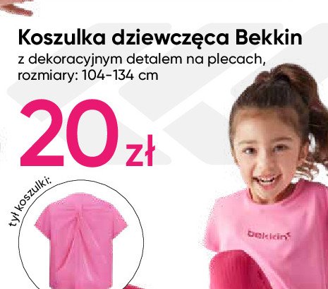 Koszulka dziewczęca 104-134 cm Bekkin promocja