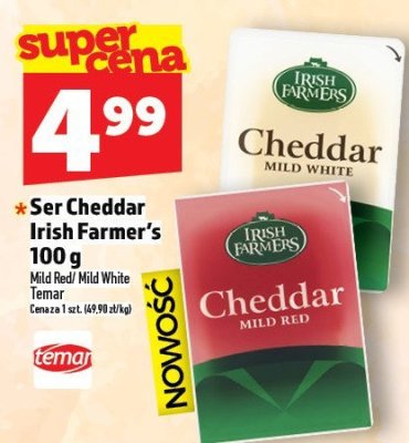 Ser Cheddar Irish Farmer's 100 g promocja w TOPAZ