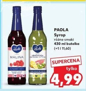 Syrop cytryna guava kiwi Paola lemoniada promocja