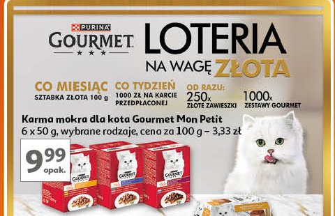 Karma mięsny duet Purina gourmet perle promocja w Auchan