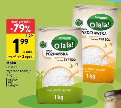 Mąka wybrane rodzaje promocja w Intermarche