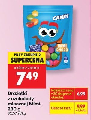 Drażetki z czekolady mlecznej  promocja w Biedronka