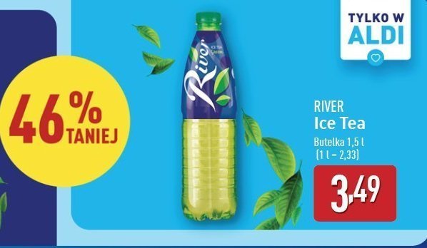 Napój ice tea green River promocja