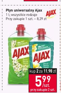 Płyn do mycia kwiaty laguny Ajax floral fiesta Ajax . promocja
