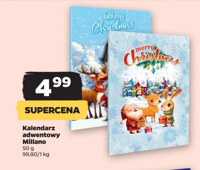 Kalendarz adwentowy Milano zone promocja w Netto