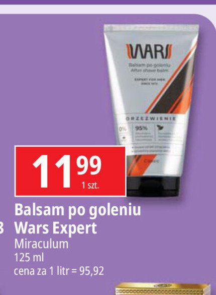 Balsam po goleniu orzeźwiający Wars expert promocja