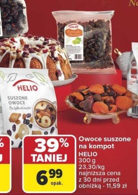 Owoce suszone na kompot HELIO promocja w Carrefour