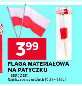 Flaga na patyczku promocja