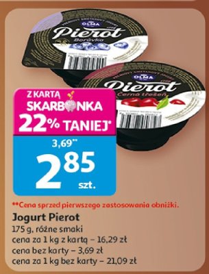 Jogurt Pierrot, 175 g, różne smaki promocja w Auchan