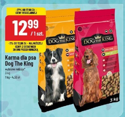 Karma dla psa Dog The King wybrane rodzaje promocja w POLOmarket