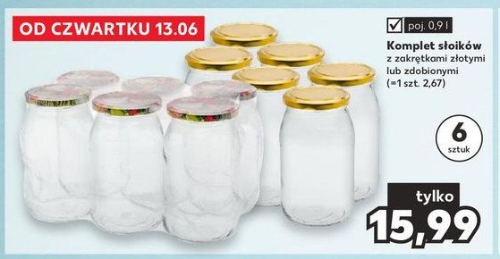 Komplet słoików z zakrętkami 900 ml promocja