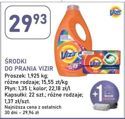 Środki do prania Vizir promocja w Stokrotka