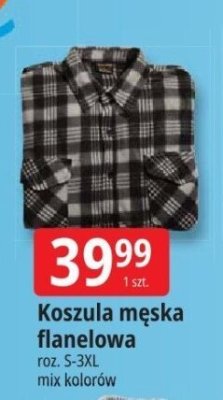 Koszula m臋ska flanelowa rozm. m-2xl promocja w Leclerc