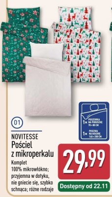 Pościel z mikroperkalu 140x200 + 70x80 cm promocja w Aldi