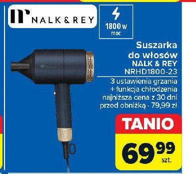 Suszarka do włosów nrhd1800-23 Nalk&rey promocja