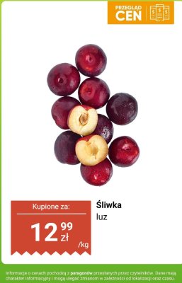 Śliwka luz Biedronka promocja w Biedronka