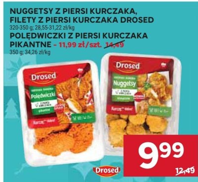 Filety z piersi kurczaka Drosed 320-350g promocja w Stokrotka