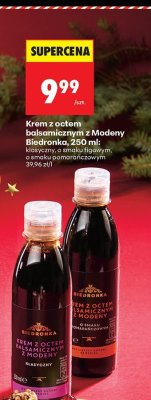 Krem z octem balsamicznym z Modeny 250 ml klasyczny promocja w Biedronka