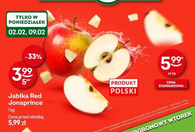 Jabłka Red Jonaprince promocja w Żabka