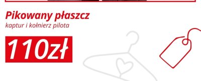 Pikowany płaszcz damski kaptur i kołnierz pilota promocja w KiK