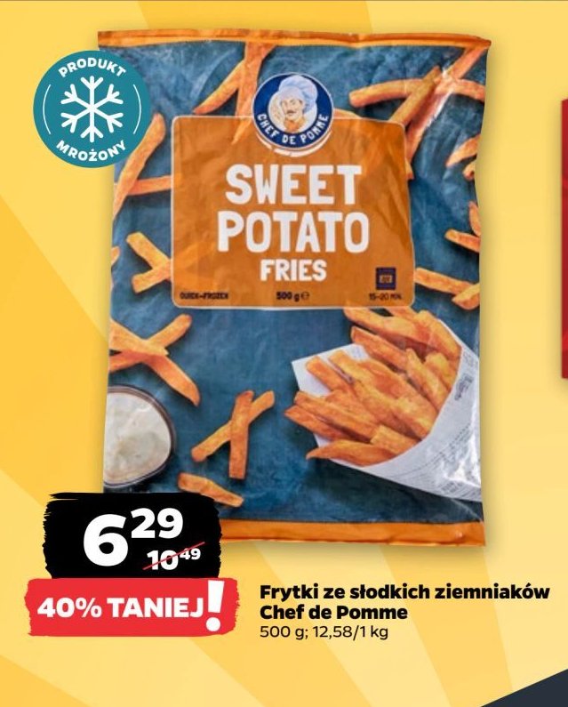 Frytki z batata Chef pomme promocja