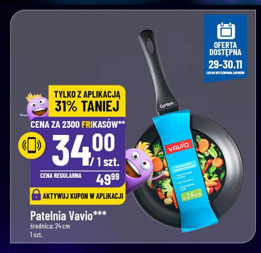 Patelnia 24 cm Vavio promocja