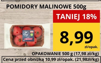 Pomidory malinowe promocja w Supeco