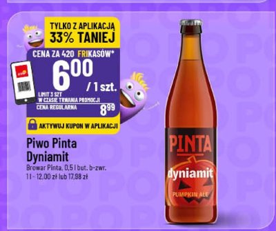 Piwo Pinta Dynamit  promocja w POLOmarket