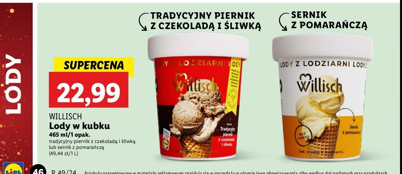 Lody piernikowe Willisch promocja