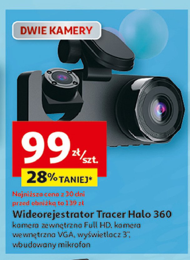 Wideorejestrator halo 360d Tracer promocja