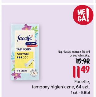 Tampony normal Facelle promocja