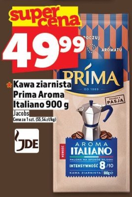 Kawa ziarnista Prima Aroma Italiano 900 g promocja w TOPAZ