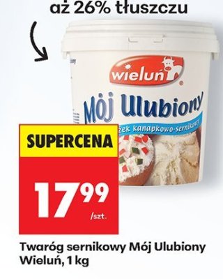 Twaróg sernikowy Mój Ulubiony 1 kg promocja w Biedronka