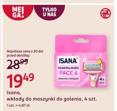 Wkłady do maszynki promocja w Rossmann