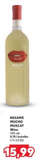 Wino Besame mucho muscat blanc promocja w Kaufland