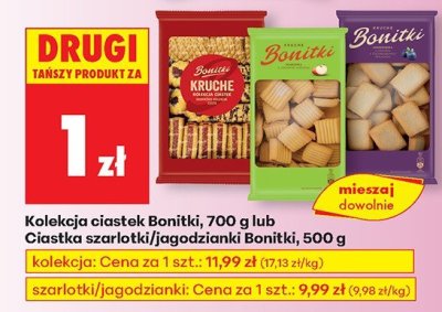 Ciastka Bonitki kolekcja, 700 g promocja w Biedronka